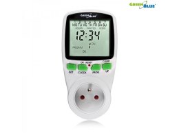 Włącznik czasowy - timer cyfrowy GreenBlue GB105 16 programów max 240 programów Greenblue