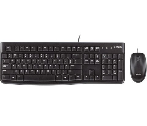 Zestaw klawiatura+mysz Logitech Desktop MK120 USB czarny układ niemiecki LOGITECH
