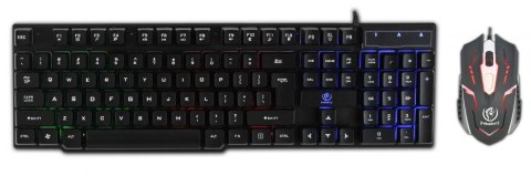 Zestaw przewodowy klawiatura + mysz Rebeltec OPPRESSOR Gaming USB czarny Rebeltec