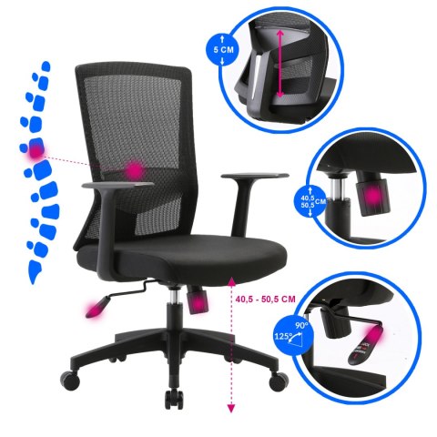 Fotel ergonomiczny ANGEL biurowy obrotowy JuliO ANGEL Fotel ergonomiczny ANGEL biurowy obrotowy JuliO ANGEL