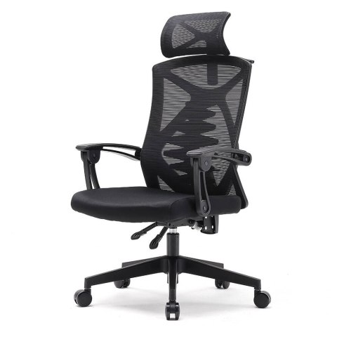 Fotel ergonomiczny ANGEL biurowy obrotowy Spino czarny ANGEL Fotel ergonomiczny ANGEL biurowy obrotowy Spino czarny ANGEL