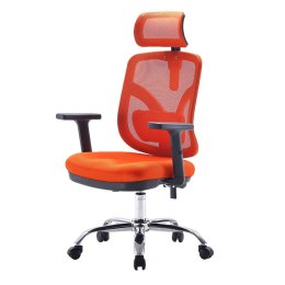 Fotel ergonomiczny ANGEL biurowy obrotowy jOkasta Pomarańczowa ANGEL