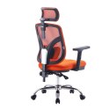 Fotel ergonomiczny ANGEL biurowy obrotowy jOkasta Pomarańczowa ANGEL
