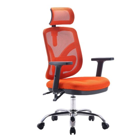 Fotel ergonomiczny ANGEL biurowy obrotowy jOkasta Pomarańczowa ANGEL Fotel ergonomiczny ANGEL biurowy obrotowy jOkasta Pomarańczowa ANGEL