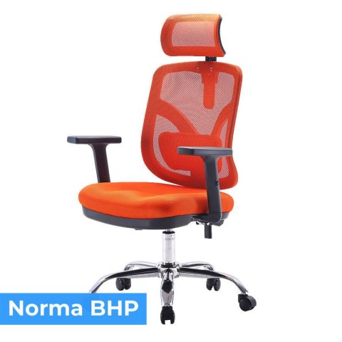 Fotel ergonomiczny ANGEL biurowy obrotowy jOkasta Pomarańczowa ANGEL Fotel ergonomiczny ANGEL biurowy obrotowy jOkasta Pomarańczowa ANGEL