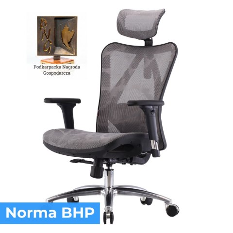Fotel ergonomiczny ANGEL biurowy obrotowy kalistO Grafitowy ANGEL Fotel ergonomiczny ANGEL biurowy obrotowy kalistO Grafitowy ANGEL