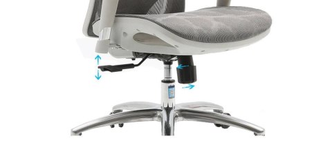 Fotel ergonomiczny ANGEL biurowy obrotowy kalistO szary ANGEL Fotel ergonomiczny ANGEL biurowy obrotowy kalistO szary ANGEL