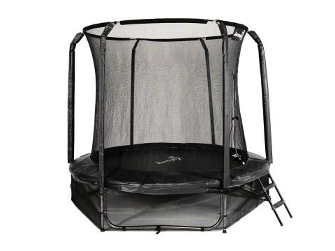 Trampolina Ogrodowa Jumpi 252cm/8FT Maxy Comfort Czarna Z Wewnętrzną Siatką Jumpi Trampolina Ogrodowa Jumpi 252cm/8FT Maxy Comfort Czarna Z Wewnętrzną Siatką Jumpi