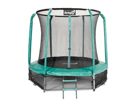 Trampolina Ogrodowa Jumpi 252cm/8FT Maxy Comfort Zielona Z Wewnętrzną Siatką Jumpi Trampolina Ogrodowa Jumpi 252cm/8FT Maxy Comfort Zielona Z Wewnętrzną Siatką Jumpi