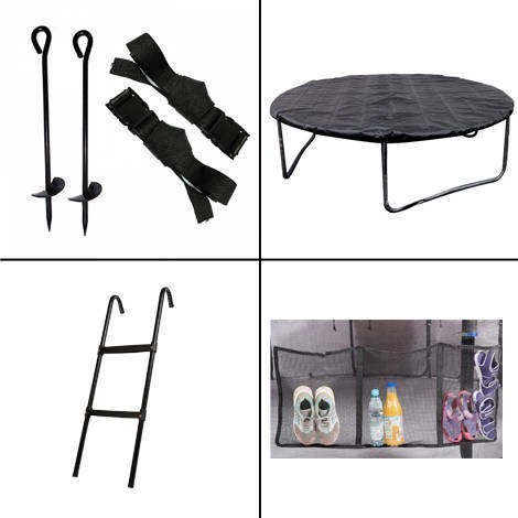 Trampolina Ogrodowa Jumpi 312cm/10FT Maxy Comfort Czarna Z Wewnętrzną Siatką Jumpi Trampolina Ogrodowa Jumpi 312cm/10FT Maxy Comfort Czarna Z Wewnętrzną Siatką Jumpi