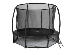 Trampolina Ogrodowa Jumpi 312cm/10FT Maxy Comfort Plus Czarna Z Wewnętrzną Siatką Jumpi
