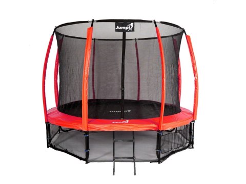 Trampolina Ogrodowa Jumpi 374cm/12FT Maxy Comfort Plus Czerwona Z Wewnętrzną Siatką Jumpi Trampolina Ogrodowa Jumpi 374cm/12FT Maxy Comfort Plus Czerwona Z Wewnętrzną Siatką Jumpi