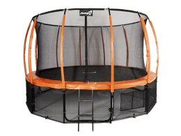 Trampolina Ogrodowa Jumpi 435cm/14FT Maxy Comfort Plus Pomarańczowa Z Wewnętrzną Siatką Jumpi