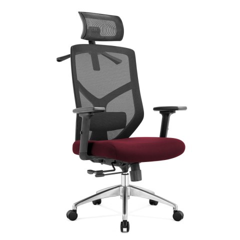 Fotel biurowy ergonomiczny Rosa bordowy ANGEL ANGEL Fotel biurowy ergonomiczny Rosa bordowy ANGEL ANGEL