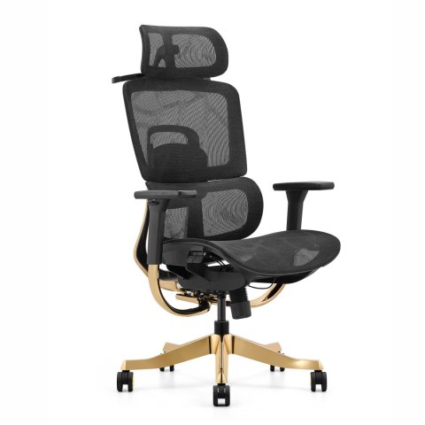 Fotel ergonomiczny ANGEL biurowy obrotowy Glamour Gold ANGEL Fotel ergonomiczny ANGEL biurowy obrotowy Glamour Gold ANGEL
