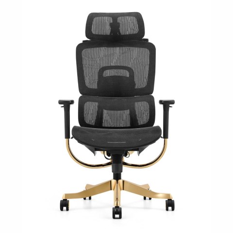 Fotel ergonomiczny ANGEL biurowy obrotowy Glamour Gold ANGEL Fotel ergonomiczny ANGEL biurowy obrotowy Glamour Gold ANGEL