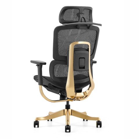 Fotel ergonomiczny ANGEL biurowy obrotowy Glamour Gold ANGEL Fotel ergonomiczny ANGEL biurowy obrotowy Glamour Gold ANGEL