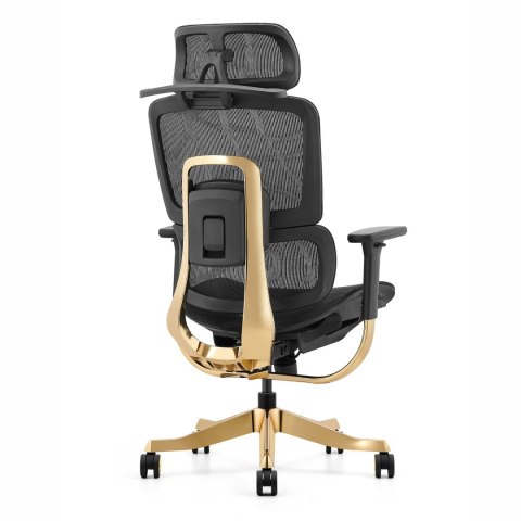 Fotel ergonomiczny ANGEL biurowy obrotowy Glamour Gold ANGEL Fotel ergonomiczny ANGEL biurowy obrotowy Glamour Gold ANGEL