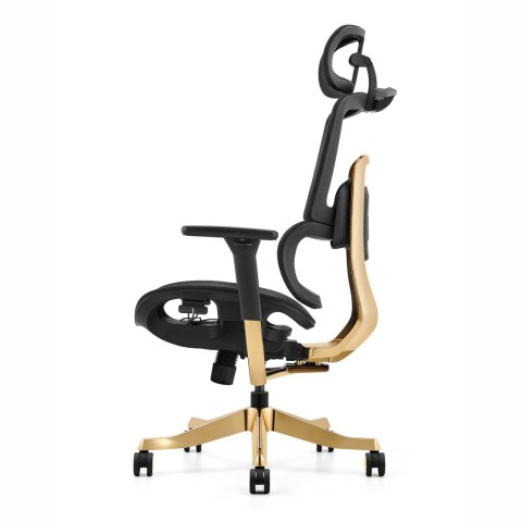 Fotel ergonomiczny ANGEL biurowy obrotowy Glamour Gold ANGEL Fotel ergonomiczny ANGEL biurowy obrotowy Glamour Gold ANGEL