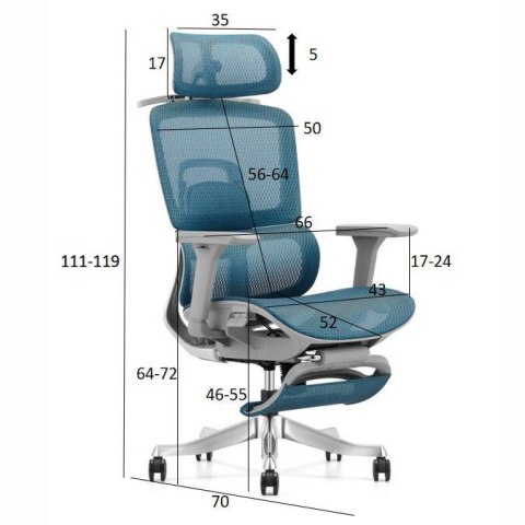 Fotel ergonomiczny ANGEL biurowy obrotowy Homer ANGEL Fotel ergonomiczny ANGEL biurowy obrotowy Homer ANGEL
