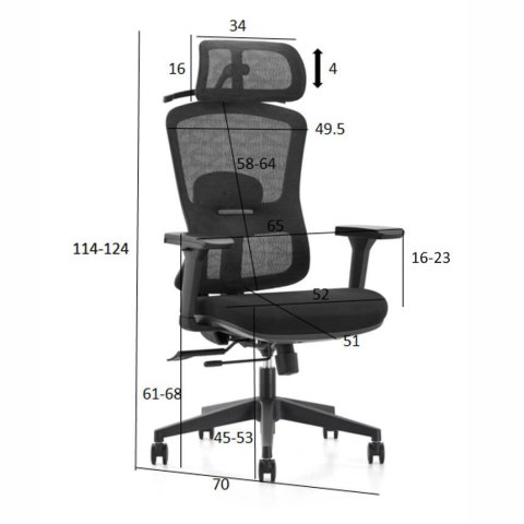 Fotel ergonomiczny ANGEL biurowy obrotowy Marmo ANGEL Fotel ergonomiczny ANGEL biurowy obrotowy Marmo ANGEL