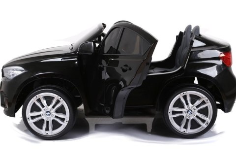 Auto Na Akumulator BMW X6M Czarne Dwuosobowy Fotel LEAN CARS Auto Na Akumulator BMW X6M Czarne Dwuosobowy Fotel LEAN CARS