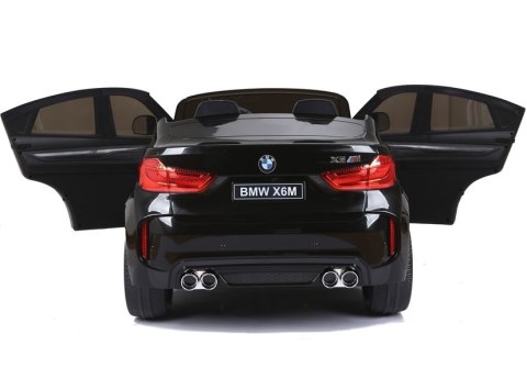 Auto Na Akumulator BMW X6M Czarne Dwuosobowy Fotel LEAN CARS Auto Na Akumulator BMW X6M Czarne Dwuosobowy Fotel LEAN CARS