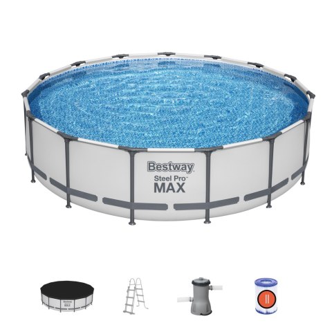 Basen Ogrodowy Stelażowy 457 cm x 107 cm Bestway 56488 Bestway Basen Ogrodowy Stelażowy 457 cm x 107 cm Bestway 56488 Bestway