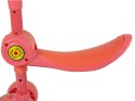 Hulajnoga Trójkołowa Balansowa Siodełko Różowa Muzyka Diody Królik LEAN Toys