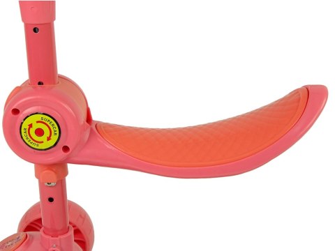 Hulajnoga Trójkołowa Balansowa Siodełko Różowa Muzyka Diody Królik LEAN Toys Hulajnoga Trójkołowa Balansowa Siodełko Różowa Muzyka Diody Królik LEAN Toys