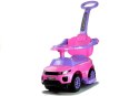 Jeździk z Pchaczem 614W Różowy LEAN CARS