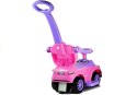 Jeździk z Pchaczem 614W Różowy LEAN CARS