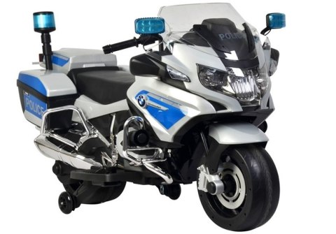 Motor na Akumulator BMW R1200 Policja Srebrny LEAN CARS