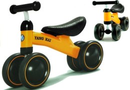 Rower Biegowy Yang Kai Zółty Dla Dzieci Biegówka LEAN Toys