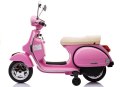 Skuter Na Akumulator Vespa Różowy LEAN CARS Skuter Na Akumulator Vespa Różowy LEAN CARS