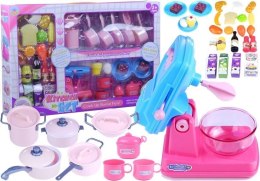 Zestaw Kuchenny Mikser Garnki Jedzenie Akcesoria LEAN Toys