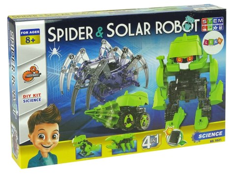 Zestaw Naukowy Robot Solarny Zestaw 4 w 1 + Pająk LEAN Toys