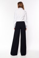 Czarne spodnie palazzo SD65 Black - Nife Nife