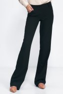 Czarne spodnie typu bootcut SD80 Black - Nife Nife