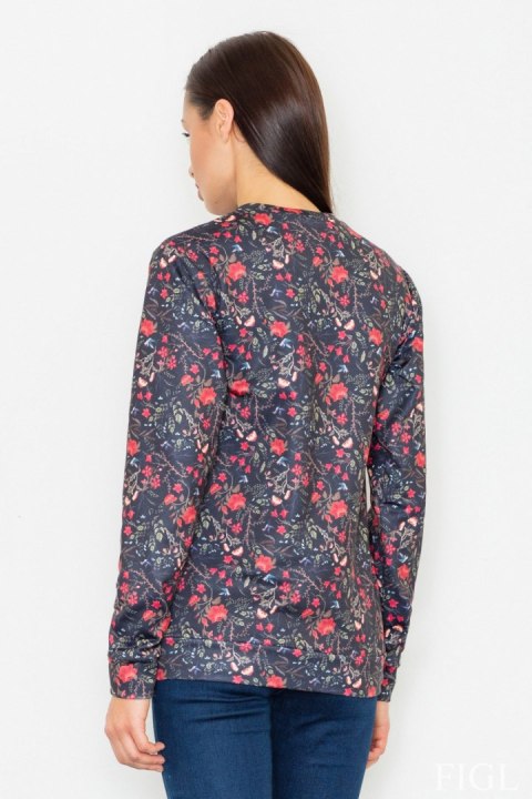 Bluza Damska Model M541 Wzór 59 Black - Figl Figl Bluza Damska Model M541 Wzór 59 Black - Figl Figl