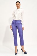 Spodnie Fioletowe spodnie chino SD70 Violet - Nife Nife
