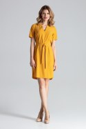 Sukienka Model M669 Musztarda - Figl Figl Sukienka Model M669 Musztarda - Figl Figl