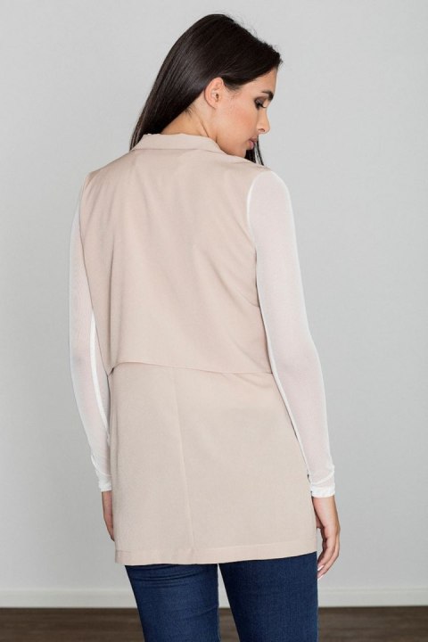 Kamizelka Damska Model M560 Beige - Figl Figl Kamizelka Damska Model M560 Beige - Figl Figl