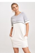Sukienka Model M1028 Ecru/Grey - Figl Figl