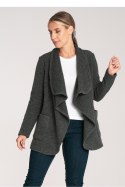 Sweter Kardigan Model M1043 Dark Grey - Figl Figl Sweter Kardigan Model M1043 Dark Grey - Figl Figl