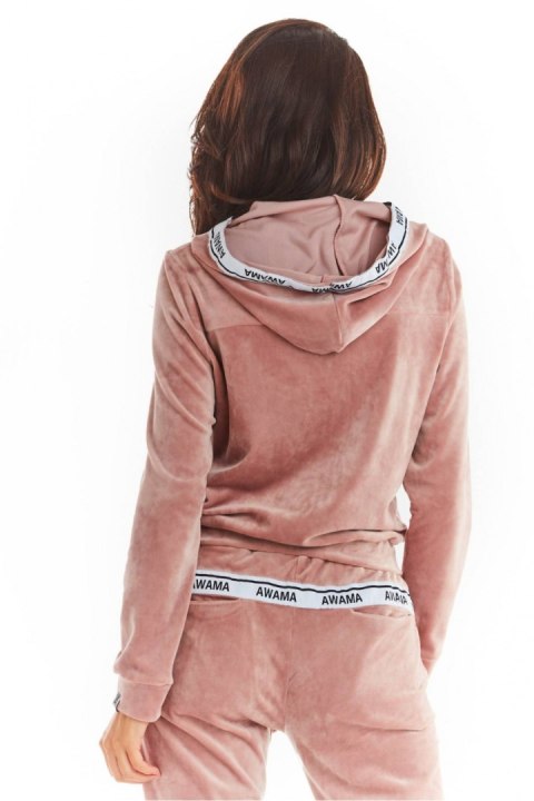 Bluza Damska Model A373 Pink Welur - awama Awama Bluza Damska Model A373 Pink Welur - awama Awama