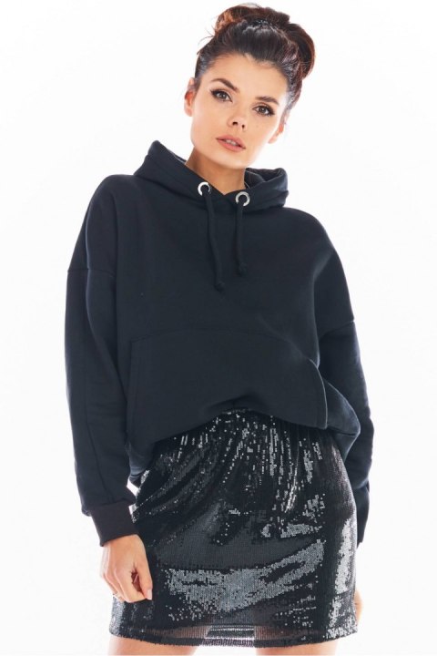 Spódnica Model A403 Cekiny Black - awama Awama Spódnica Model A403 Cekiny Black - awama Awama