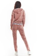 Spodnie Damskie Model A372 Pink Welur - awama Awama