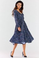 Sukienka Model A466 Navy Pattern - awama Awama