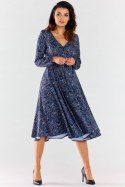 Sukienka Model A466 Navy Pattern - awama Awama